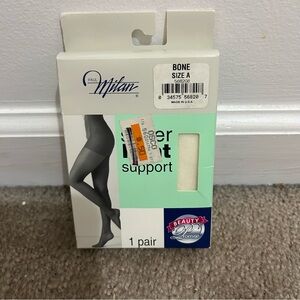 Paul Milan support pantyhose in bone color and size A